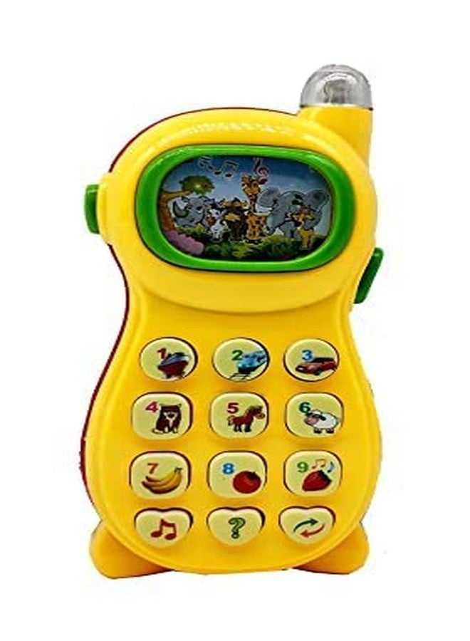 في جراسب هاتف لعبة موسيقي مرح للأطفال من VGRASSP، مزود بشاشة LED مضيئة قابلة للدوران 360 درجة مع موسيقى - اللون والتصميم حسب توافر المنتج - Image 1